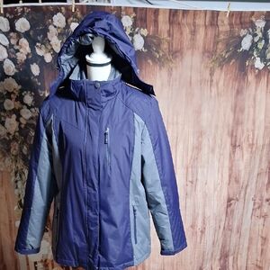 Rothschild Below Zero Purple and Gray Jacket